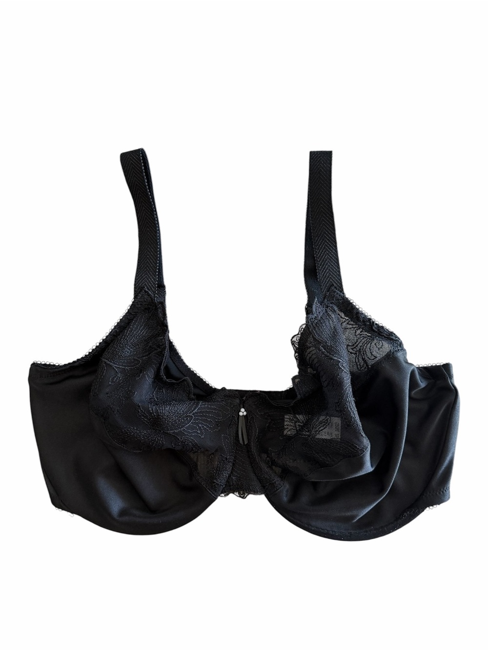 WACOAL Slim Silhouette Minimizer Bra 38DDD Black 857361 Underwire Support - Picture 4 of 5